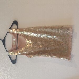 Y2K mesh sequin tank